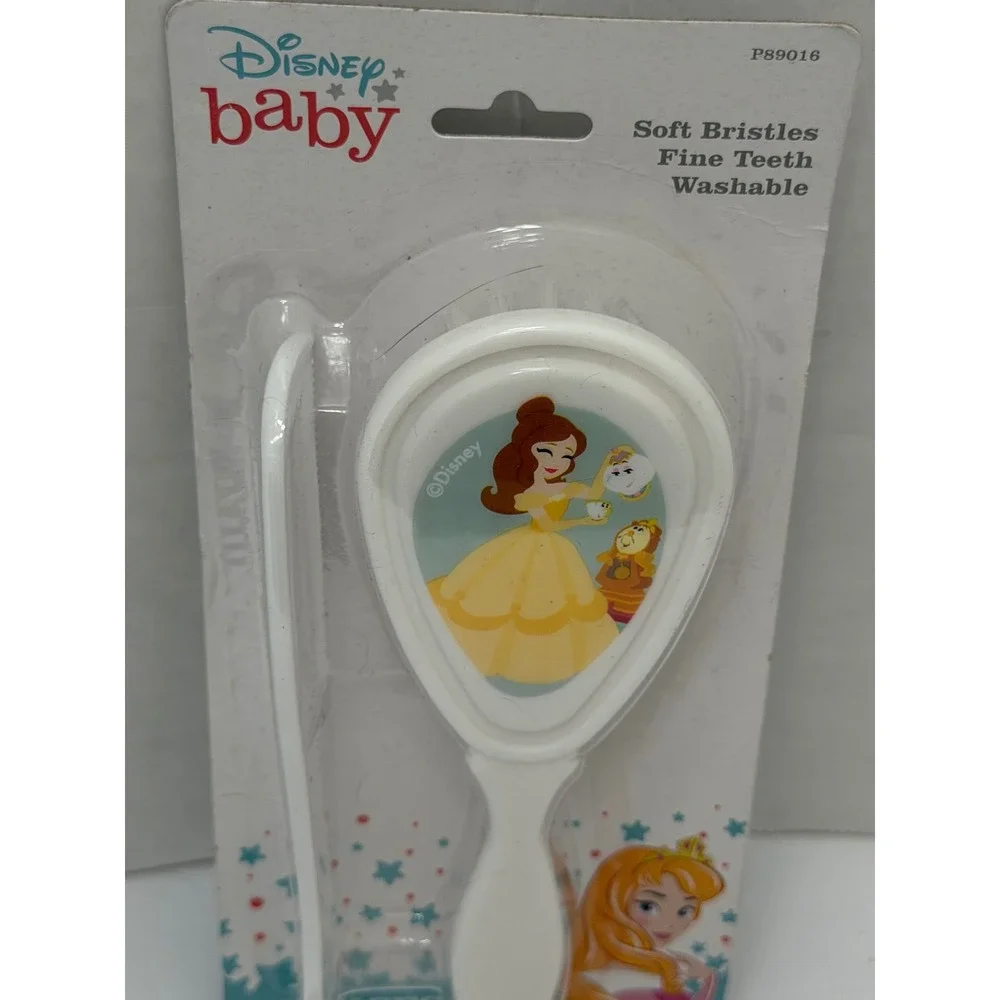Disney Baby Princess Belle Beauty and the Beast Brush and Comb Set P89016 White